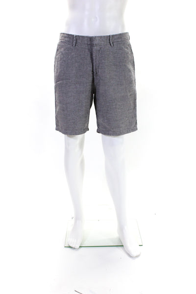 Vilebrequin Men's Button Closure Flat Front Dress Short Gray Size 52