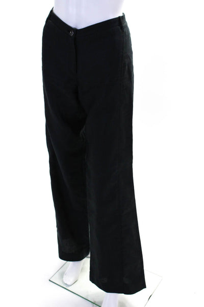 Chanel Womens Dark Blue High Rise Wide Leg Dress Pants 94305 Size 38