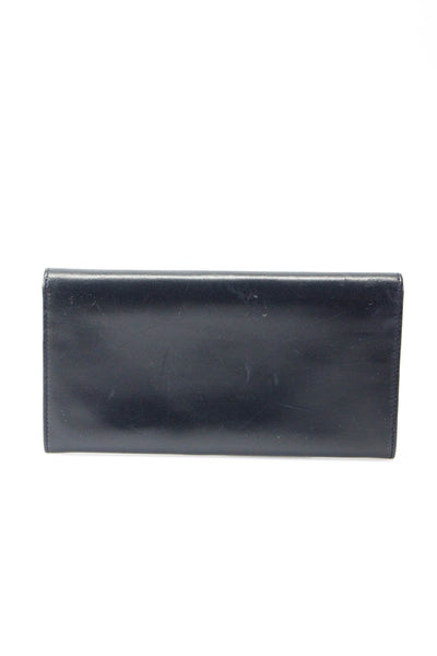 Ralph Lauren Womens Midnight Blue Embellished Flap Zip Long Wallet