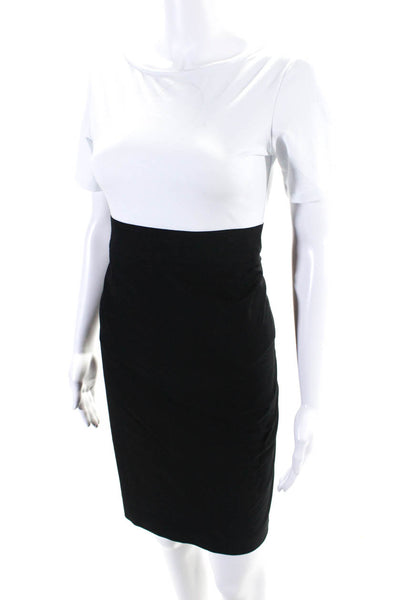 Avenue Montaigne Womens Unlined Knee Length Pencil Skirt Black Size 10