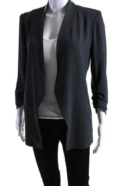 Babaton Women's Rouge Long Sleeves Unlined Open Front Jacket Gray Size 4