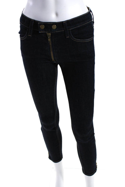 Textile Elizabeth & James Womens Cooper High Rise Skinny Jeans Dark Blue Size 27