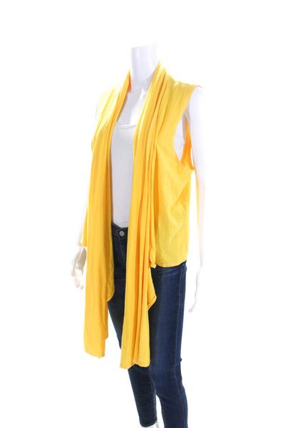 Double D Ranch Women's Sleeveless Tie Front Blouse Yellow Size S/M