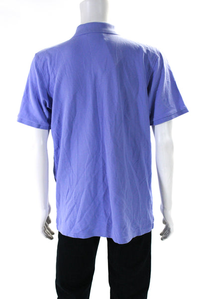 Psycho Bunny Mens Short Sleeve Polo Shirt Periwinkle Blue Size 7