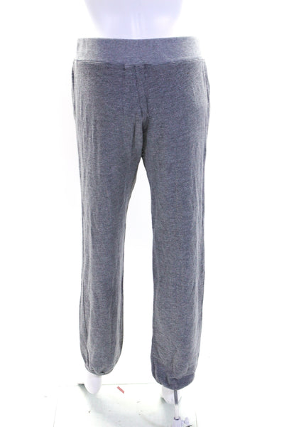 Monrow Womens High Rise Drawstring Sweatpants Gray Cotton Blend Size Medium