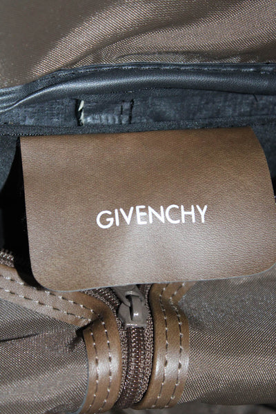 Givenchy Unisex Full Zipper Roll Up Garment Suit Case Bag Brown Multi Colored