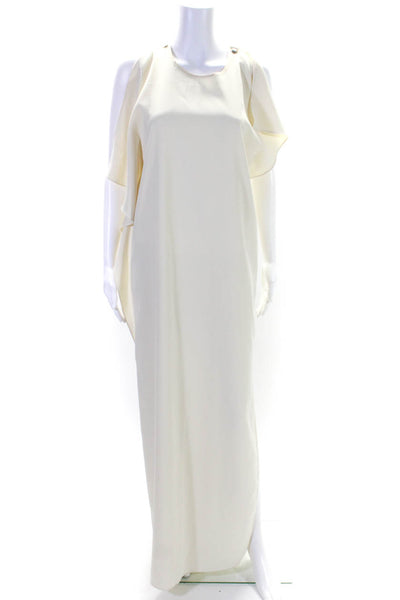 Black Label Womens Sleeveless Maxi Kaftan Dress Cream Size M