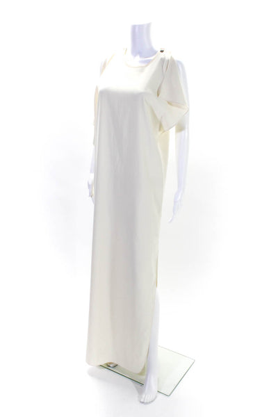 Black Label Womens Sleeveless Maxi Kaftan Dress Cream Size M