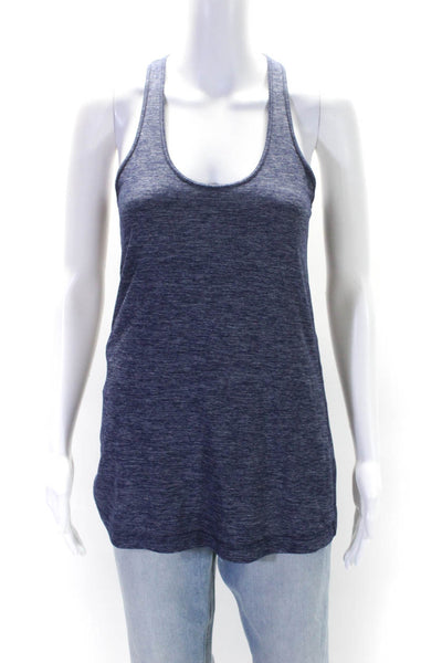 Lululemon Womens Stretch Scoop Neck Racerback Activewear Tank Top Blue Size M