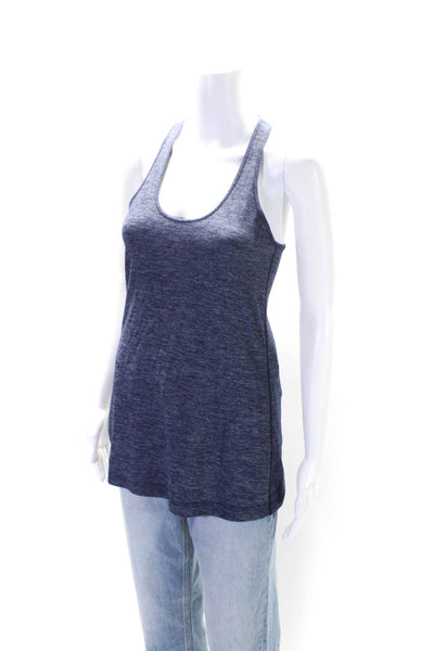 Lululemon Womens Stretch Scoop Neck Racerback Activewear Tank Top Blue Size M