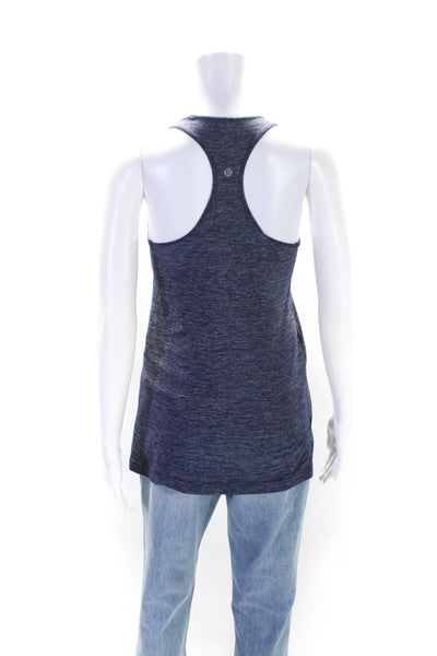 Lululemon Womens Stretch Scoop Neck Racerback Activewear Tank Top Blue Size M