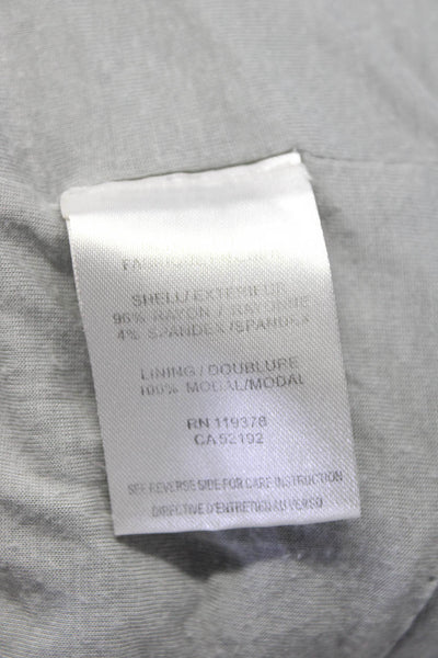 Helmut Lang Womens Two Pocket High Neck Long Sleeve Sweat Jacket Gray Size M