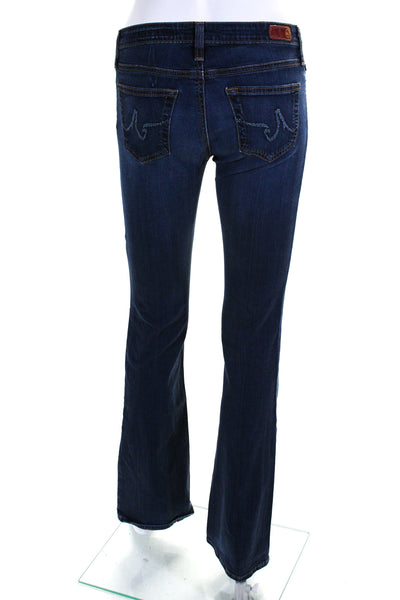 AG Adriano Goldschmied Womens The Angel Flare Leg Jeans Blue Cotton Size 27