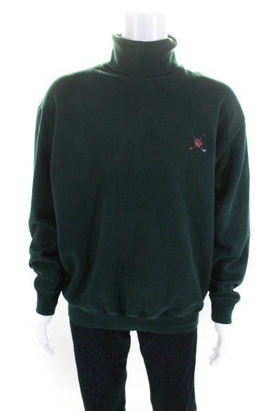 Polo Golf Ralph Lauren Men's Turtleneck Long Sleeves Sweatshirt Green Size L