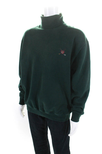 Polo Golf Ralph Lauren Men's Turtleneck Long Sleeves Sweatshirt Green Size L