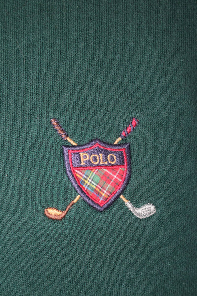 Polo Golf Ralph Lauren Men's Turtleneck Long Sleeves Sweatshirt Green Size L