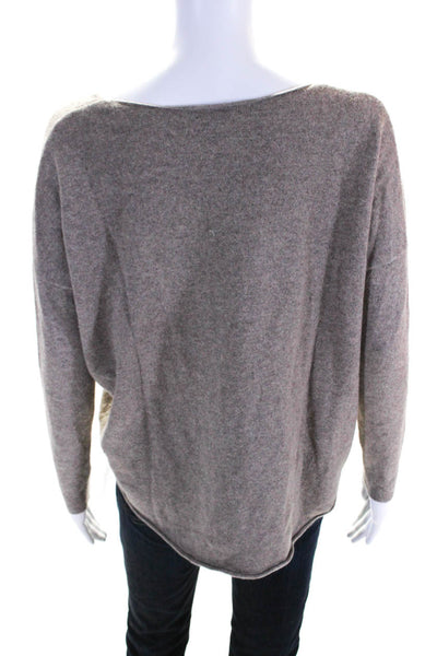 Vince Womens Long Sleeves Crew Neck Pullover Sweater Beige Wool Size Extra Small