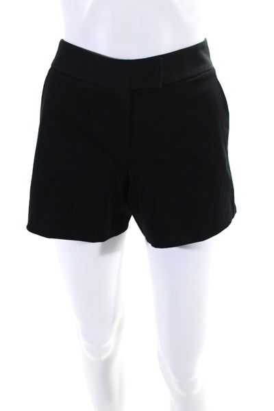 Theory Womens Cotton Twill Low Rise Notched Waist Mini Chino Shorts Black Size 4