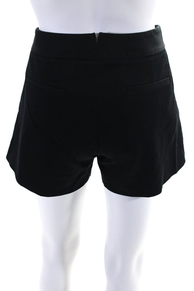 Theory Womens Cotton Twill Low Rise Notched Waist Mini Chino Shorts Black Size 4