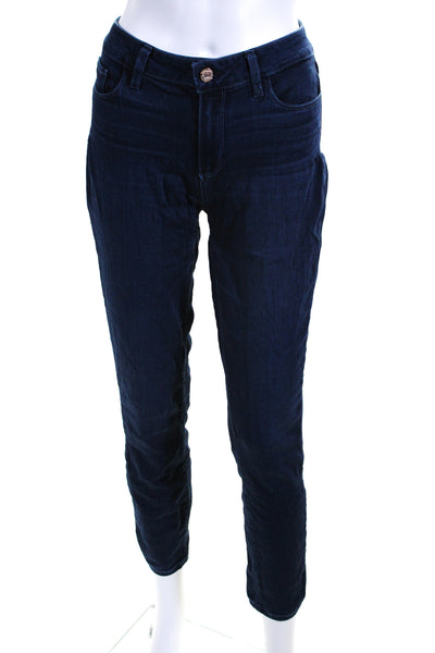 Paige Womens Verdugo Ankle High Waist Skinny Jeans Pants Dark Blue Size 29