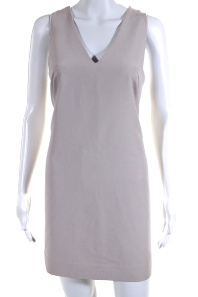 Milly Womens V Neck Sleeveless Shift Dress Light Pink Size 6