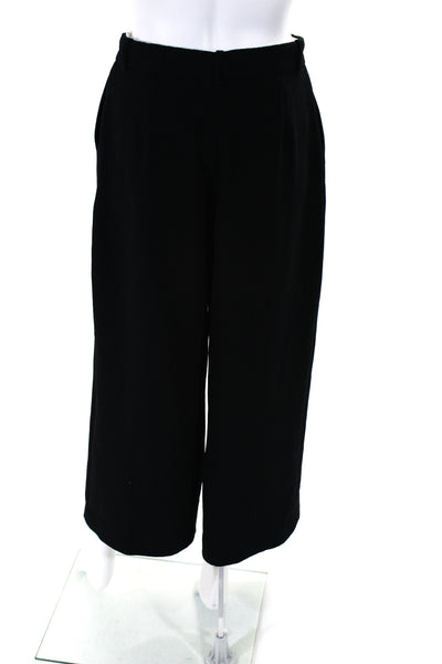 Wilfred Womens Zipper Fly High Rise Wide Leg Trouser Pants Black Size 8