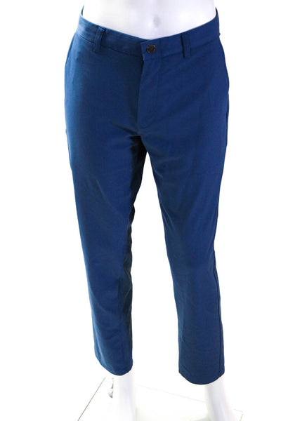 Bonobos Golf Mens Blue Flat Front Slim Tapered Leg Pants Size 33X30