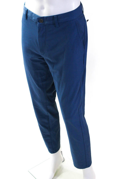 Bonobos Golf Mens Blue Flat Front Slim Tapered Leg Pants Size 33X30