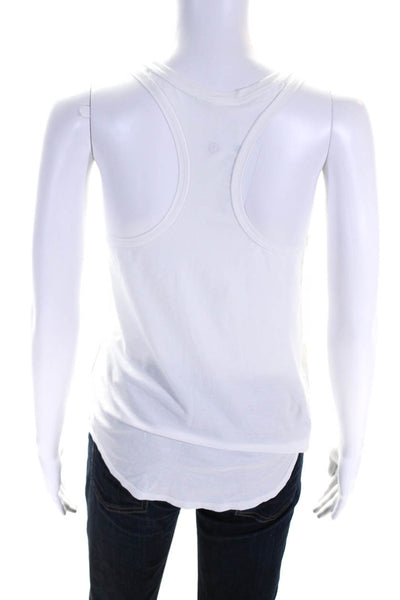 Lululemon Women's Scoop Neck Athletic Racerback Tank Top White Size S