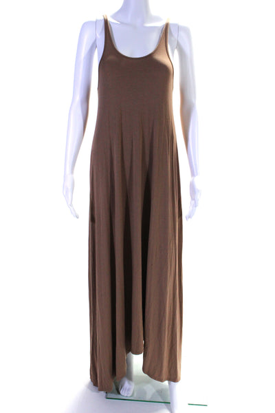 T Alexander Wang Womens Scoop Neck Cami Sundress Brown Size XS