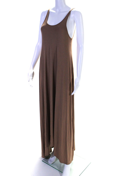 T Alexander Wang Womens Scoop Neck Cami Sundress Brown Size XS