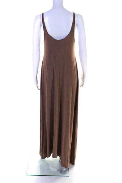 T Alexander Wang Womens Scoop Neck Cami Sundress Brown Size XS