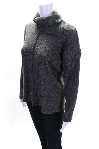 Vince Camuto Womens Long Sleeve Soft Turtleneck Knit Top Heather Gray Size M