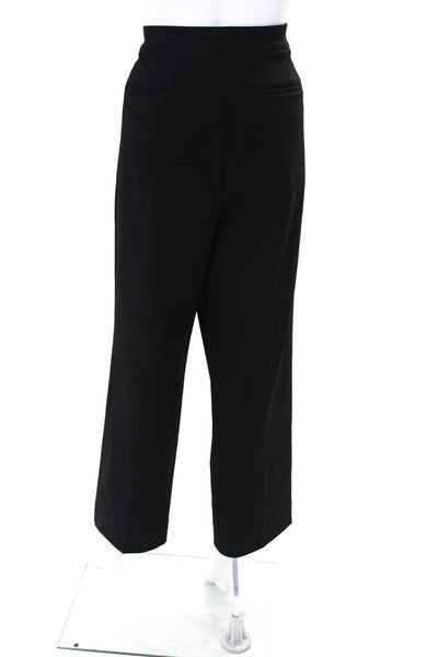 J Crew Women's Hook Closure Flat Front Straight Leg Dress Pant Black Size 14