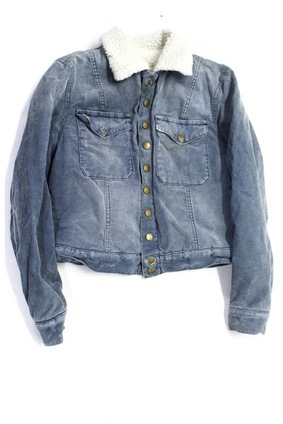 Current/Elliott Boys Corduroy Sherpa Lined Jacket Blue Size 1