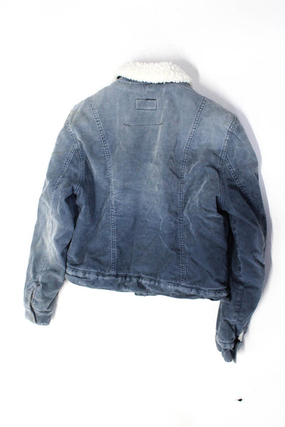 Current/Elliott Boys Corduroy Sherpa Lined Jacket Blue Size 1