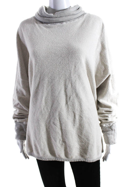 Michael Stars Womens Cotton Pullover Turtleneck Sweatshirt Top Gray Size L