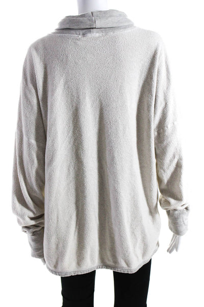 Michael Stars Womens Cotton Pullover Turtleneck Sweatshirt Top Gray Size L