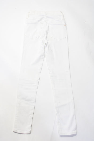 Madewell Womens 10" High Rise Ankle Skinny Jeans Pants White Size 23