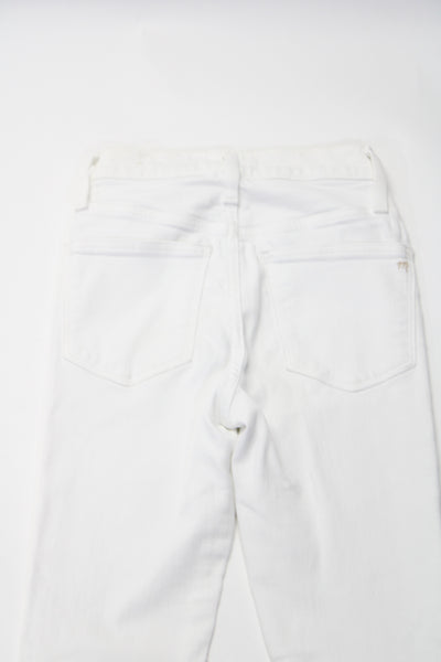 Madewell Womens 10" High Rise Ankle Skinny Jeans Pants White Size 23