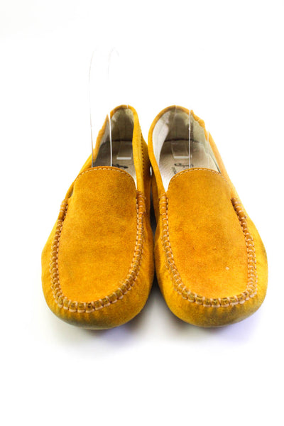 FS/NY Womens Slip On Round Toe Loafers Yellow Suede Size 38.5