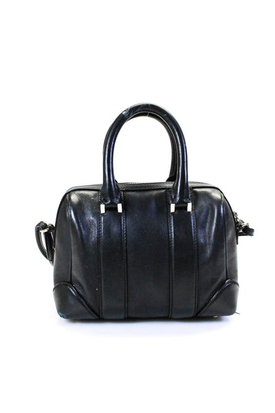 Givenchy Womens Zip Top Leather Mini Lucrezia Shoulder Handbag Black