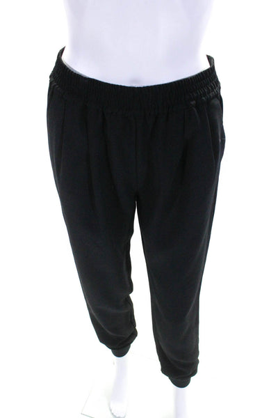 Joie Womens Solid Black High Rise Pull On Cuff Ankle Jogger Pants Size S