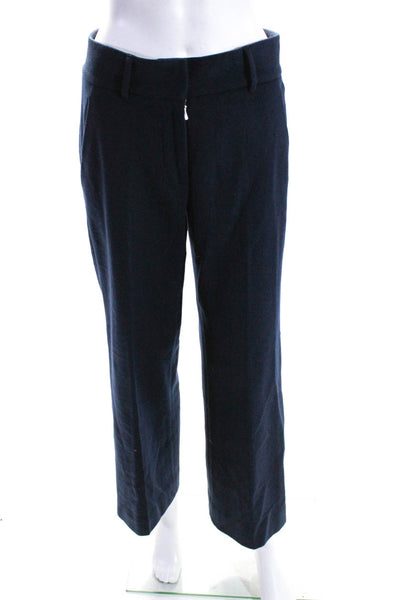 Tse Womens Cashmere Four Pocket Mid-Rise Wide Leg Pants Trousers Navy Size 2