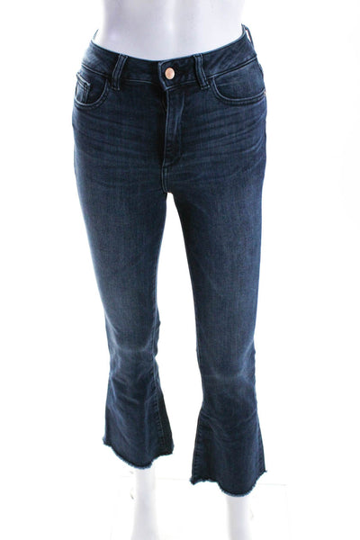 DL1961 Womens Cotton Denim High Rise Instasculpt Boot Cut Jeans Blue Size 25