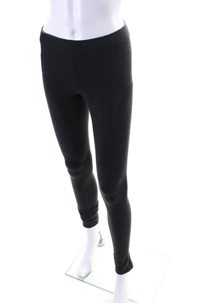 Vince Womens Elastic Waist Pull On Low Rise Ankle Leggings Dark Gray Size S