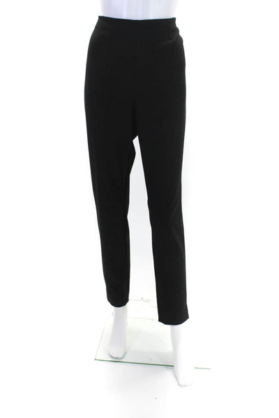 Vince Camuto Womens Darted Zip Flat Front Slim Straight Leg Pants Black Size 10