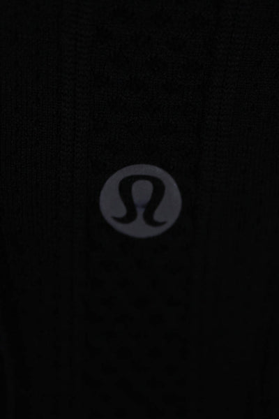 Lululemon Womens Scoop Neck Racerback Athletic Tank Top Black Size 2