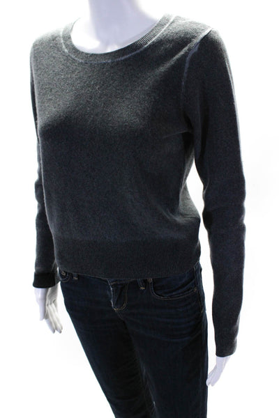 Naadam Womens Crew Neck Pullover Sweater Gray Cashmere Size Extra Small