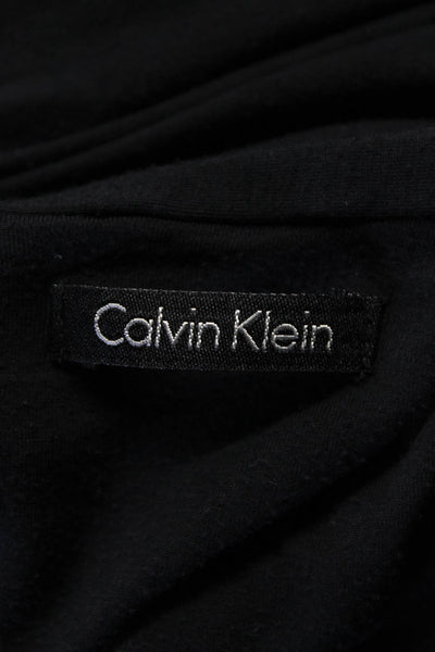 Calvin Klein Womens Long Sleeve Tie Front Cardigan Sweater Black Size M/L